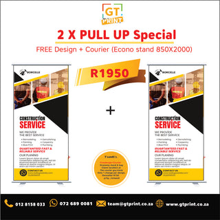 2 Pull Up banner special