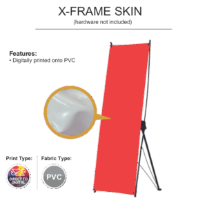 x frame X banner skin only (No hardware)
