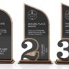 Wood trophies laset Cut numbers