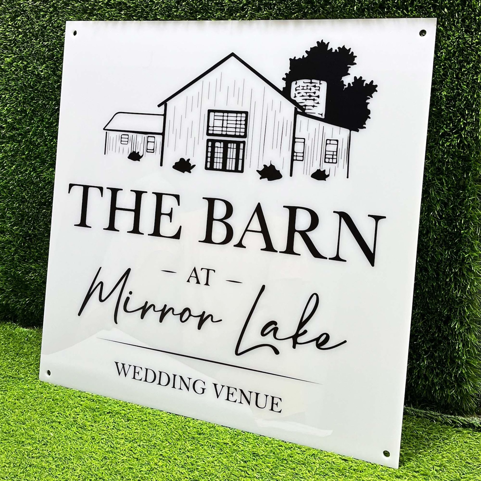 Acrylic Signage with Standoff (sqaure)