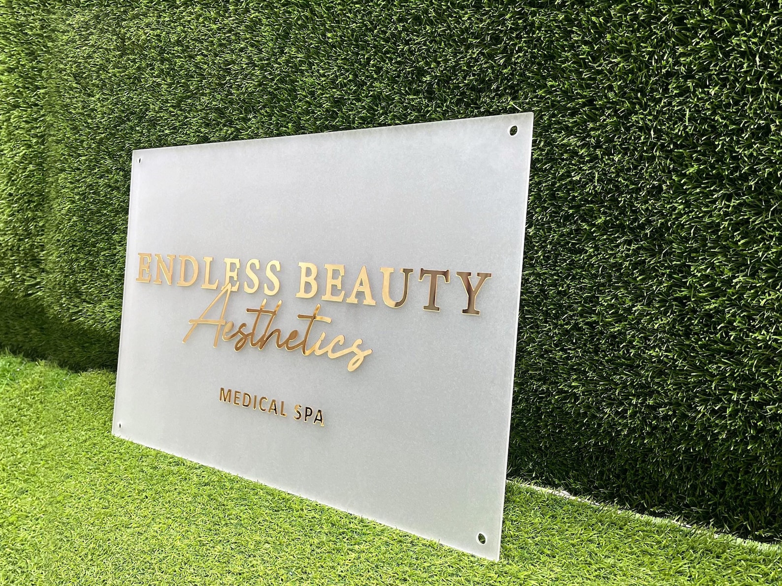 Acrylic Signage with Standoff (Ractangular)